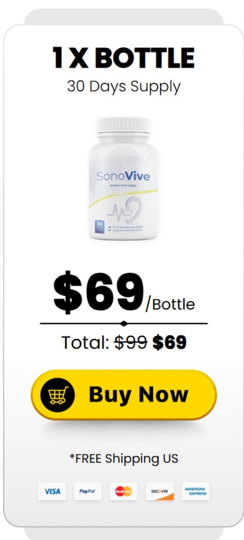 SonoVive Buy 1 Bottle