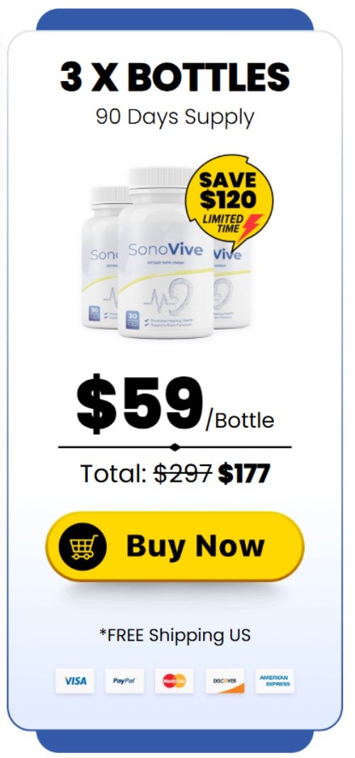 SonoVive Buy 3 Bottle